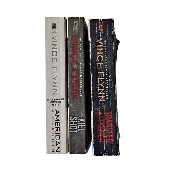 Lot of 3 Vince Flynn Books American Assassin Kill Shot Transfer Of Power - Picture 2 of 16